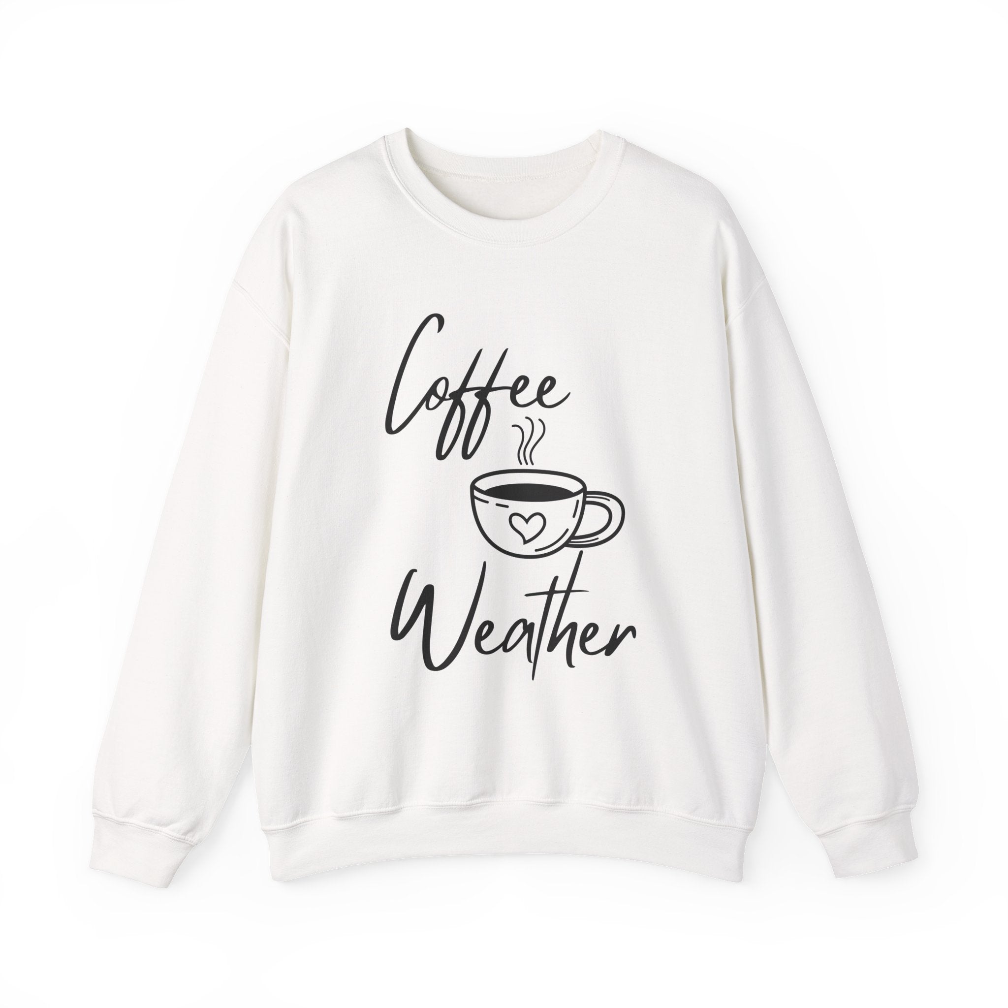 Coffee Weather Sweatshirt — Cozy Crewneck with Coffee Cup Design