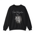 "Fierce Looks Good on Her" White Tiger Crewneck Sweatshirt –