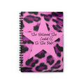 "She Believed She Could So She Did Pink Leopard Journal