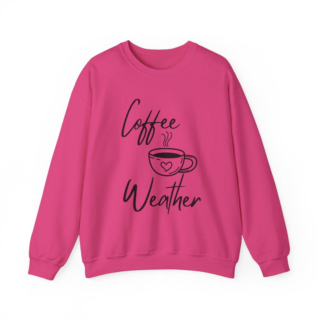 Coffee Weather Sweatshirt — Cozy Crewneck with Coffee Cup Design