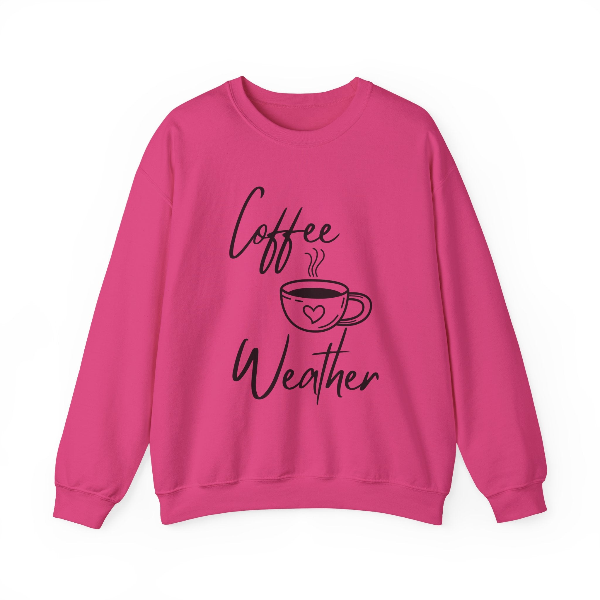Coffee Weather Sweatshirt — Cozy Crewneck with Coffee Cup Design