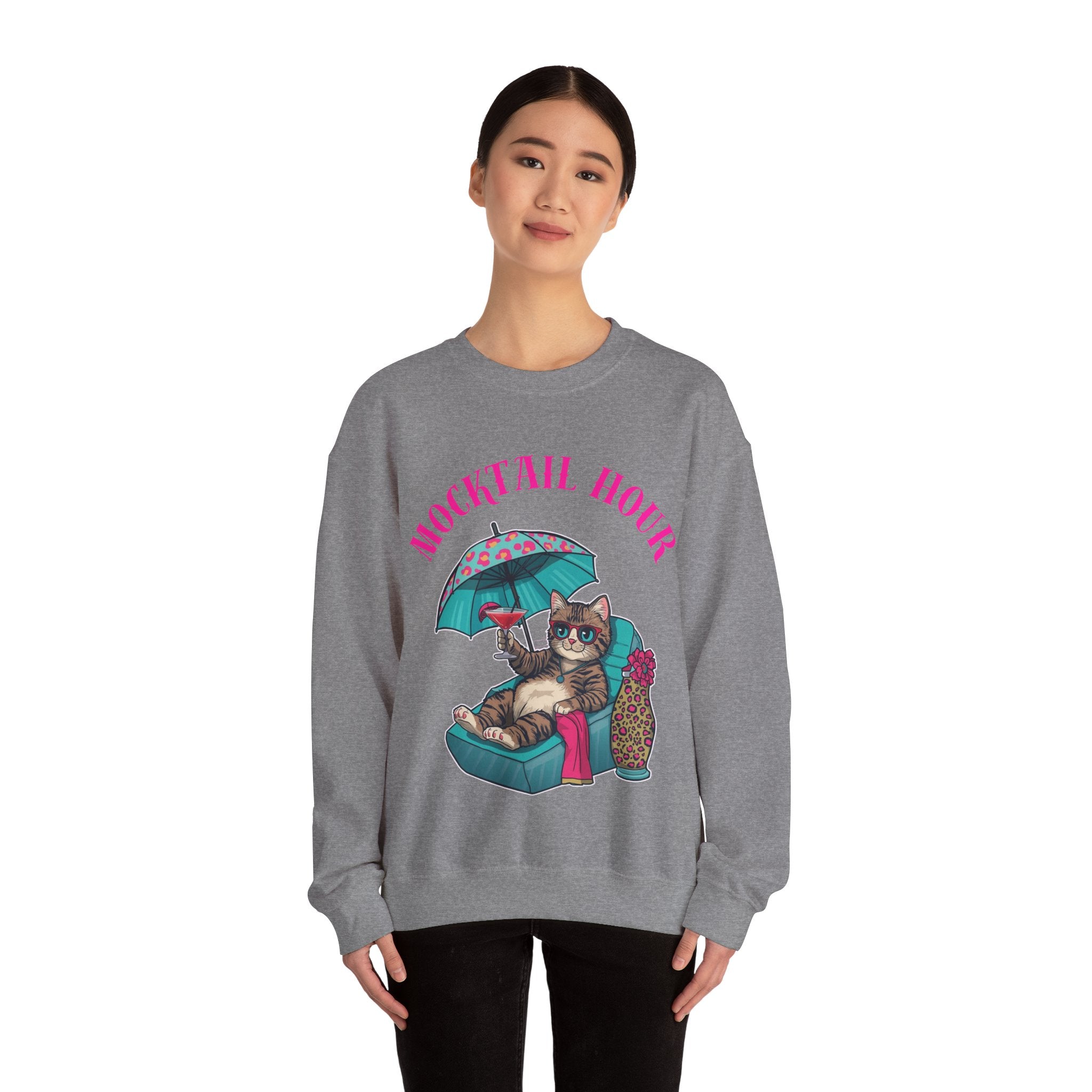 Mocktail Hour Cat Sweatshirt