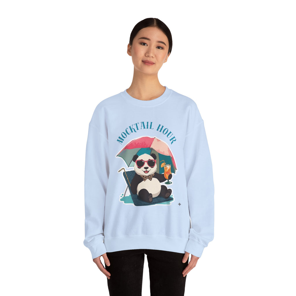 Mocktail Hour Panda Sweatshirt Crewneck