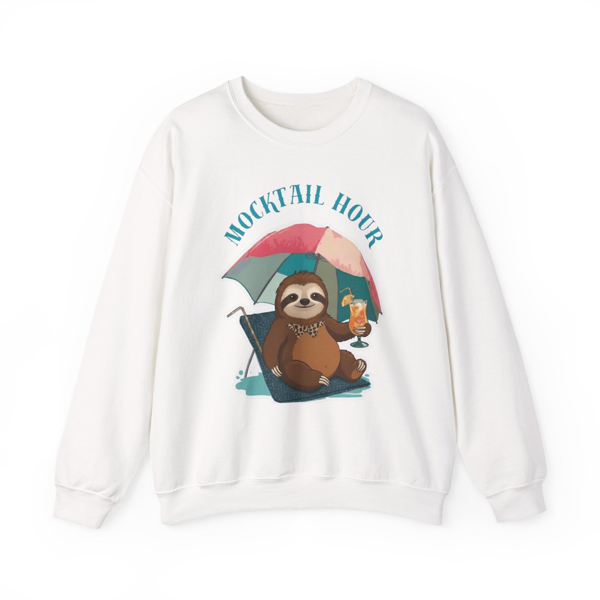 Mocktail Hour Sloth Sweatshirt