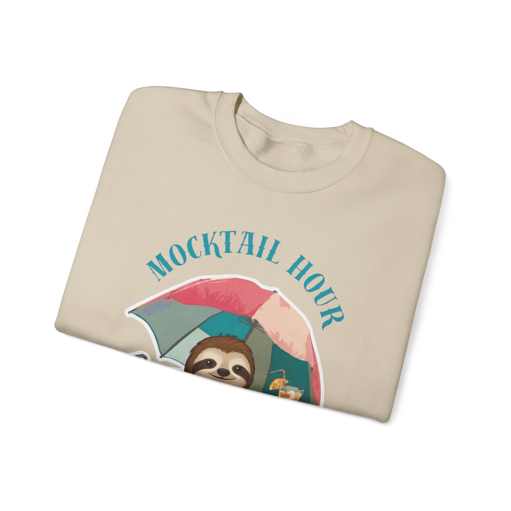 Mocktail Hour Sloth Sweatshirt