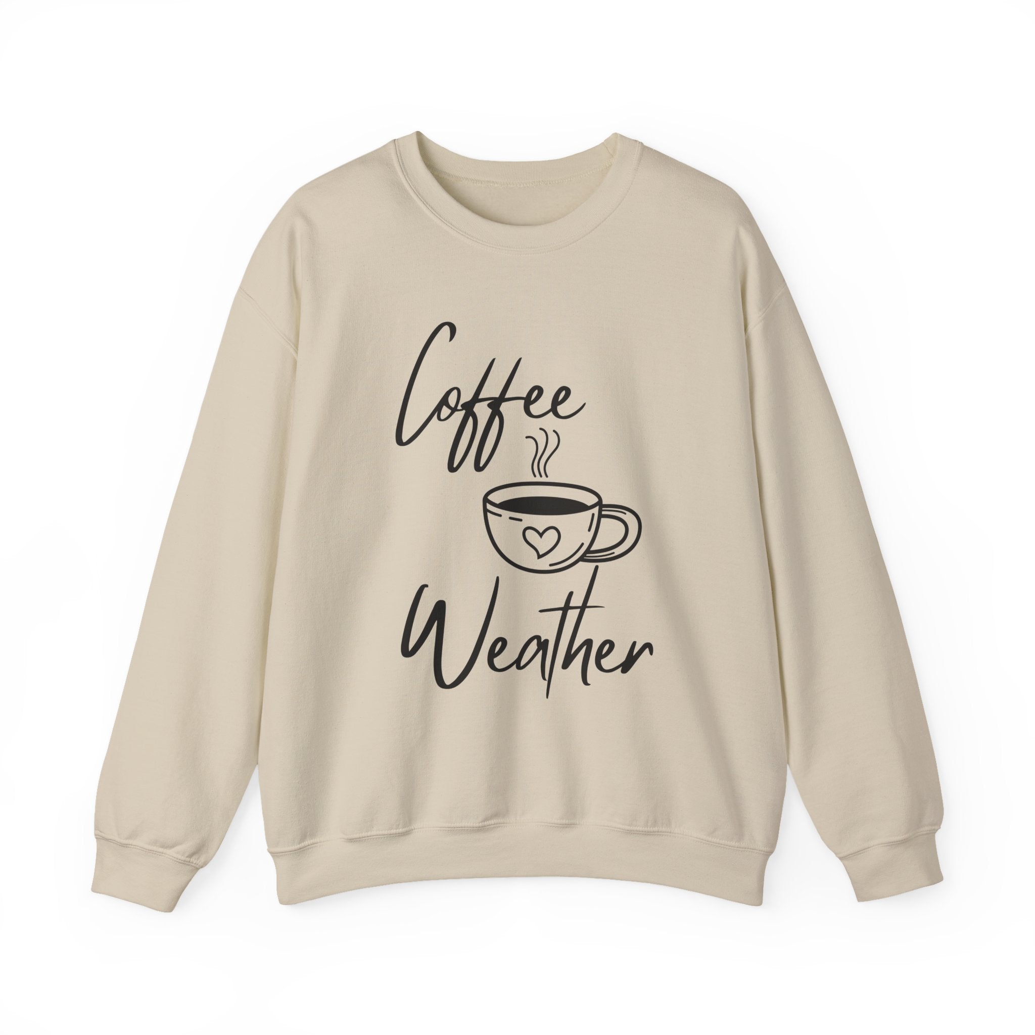 Coffee Weather Sweatshirt — Cozy Crewneck with Coffee Cup Design
