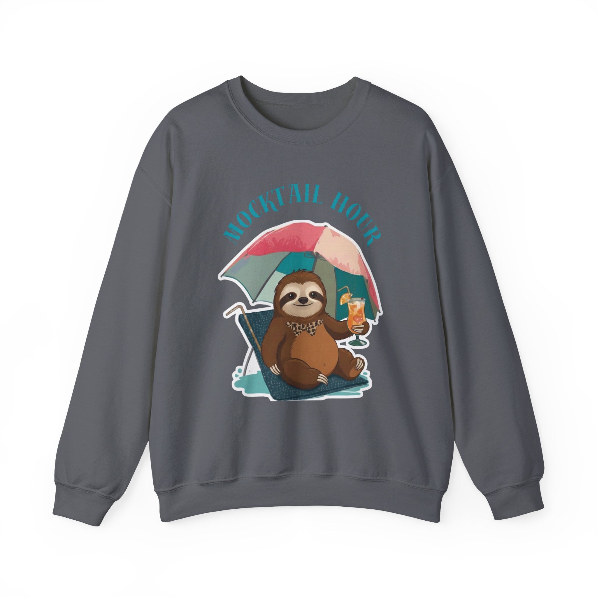 Mocktail Hour Sloth Sweatshirt