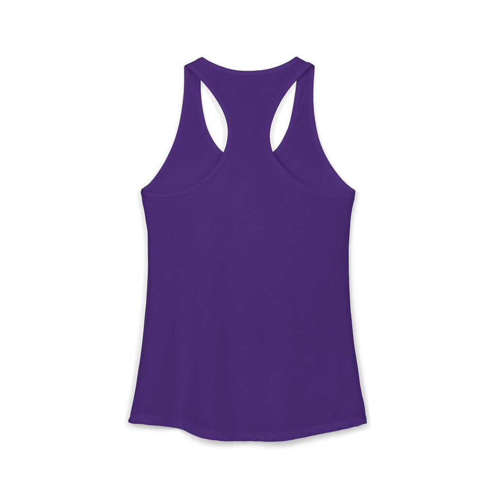 Mocktail Hour Cat Tanktop racerback — Relaxed Cat with Umbrella Graphic