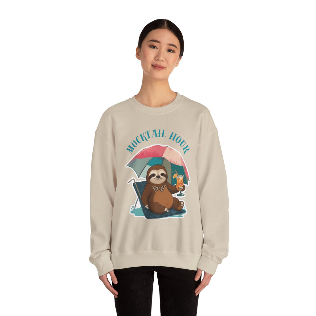 Mocktail Hour Sloth Sweatshirt