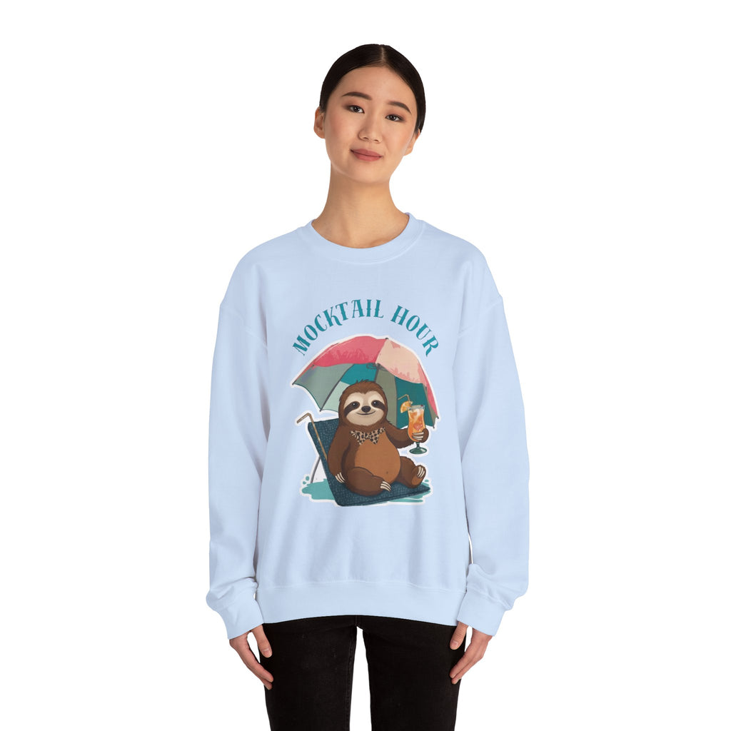 Mocktail Hour Sloth Sweatshirt