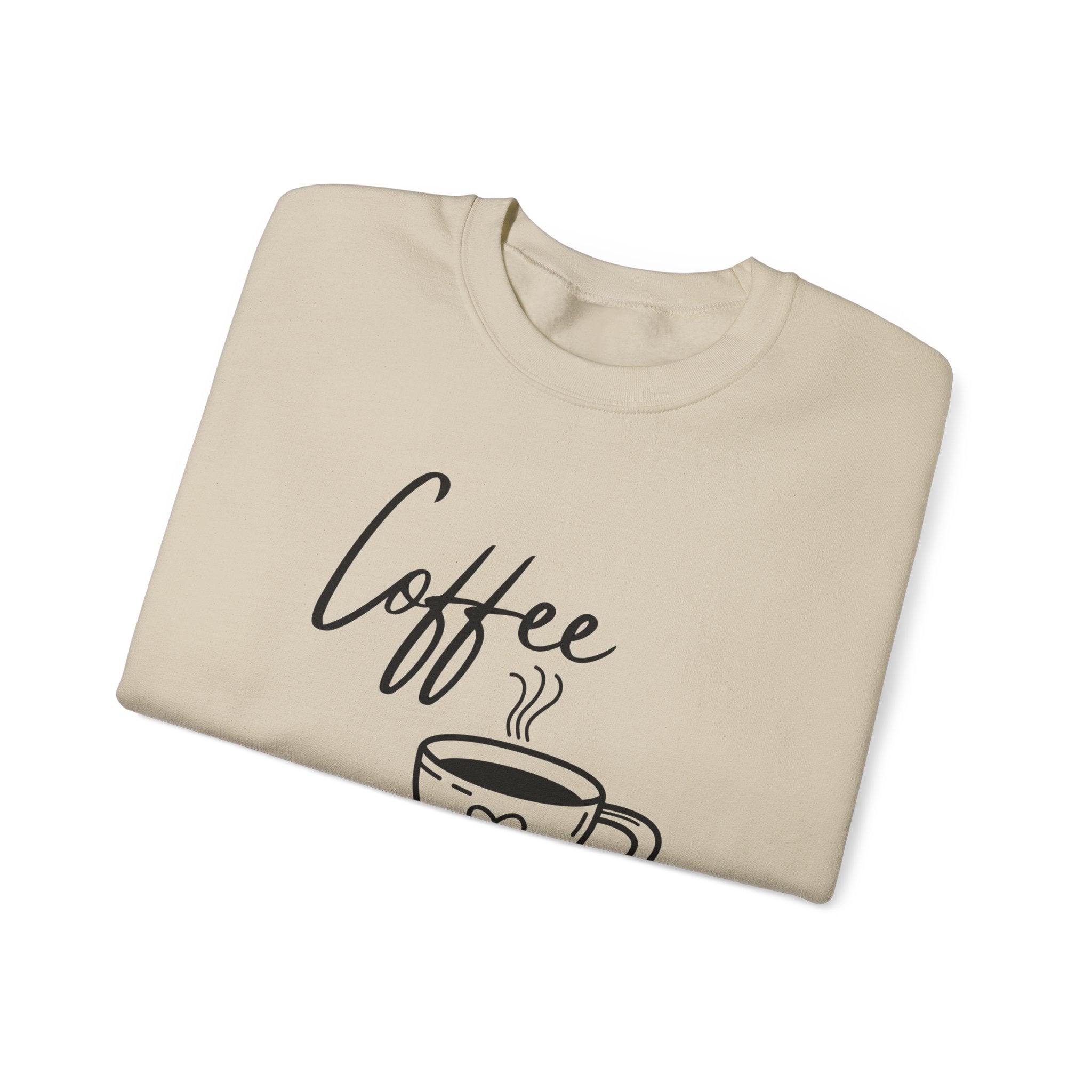 Coffee Weather Sweatshirt — Cozy Crewneck with Coffee Cup Design
