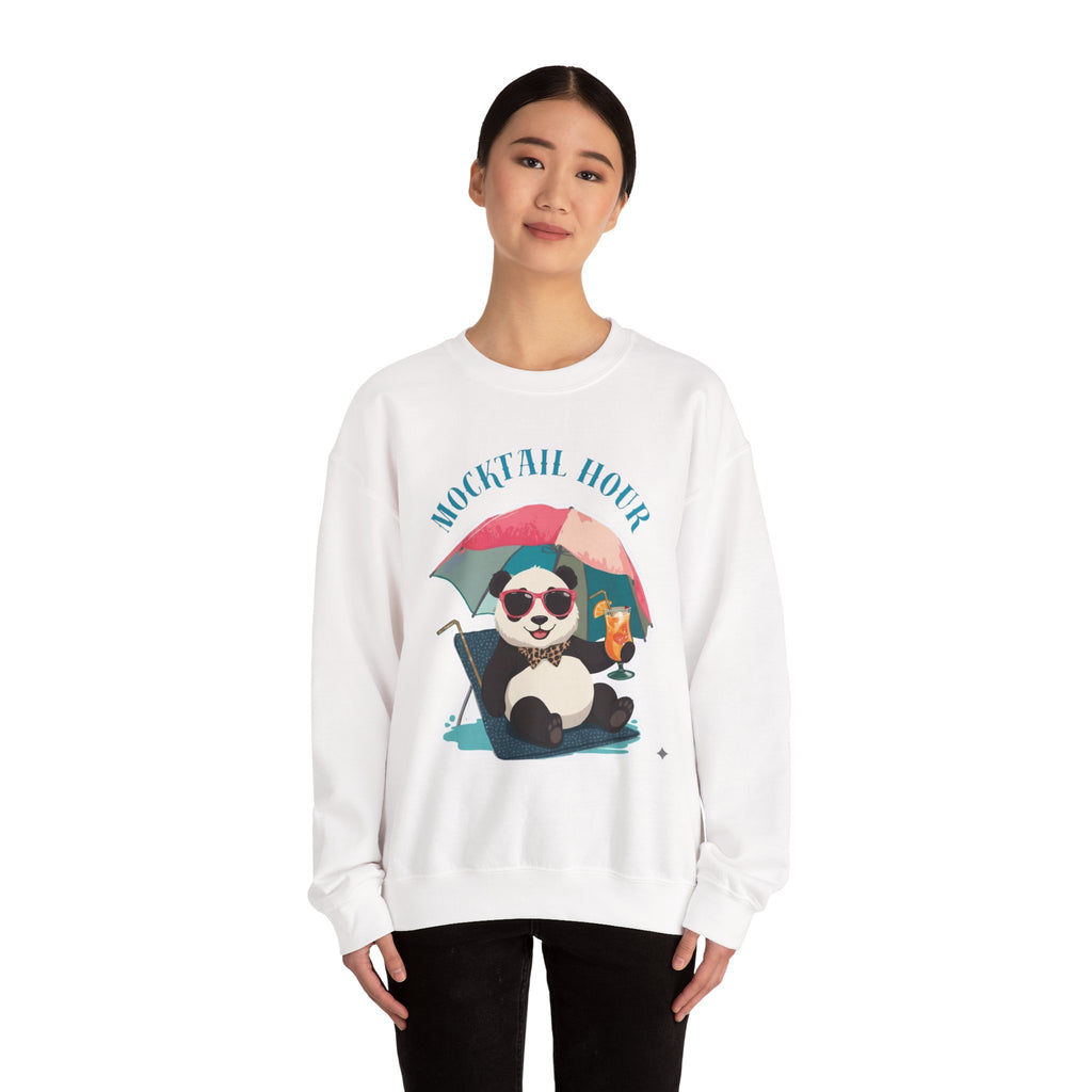 Mocktail Hour Panda Sweatshirt Crewneck