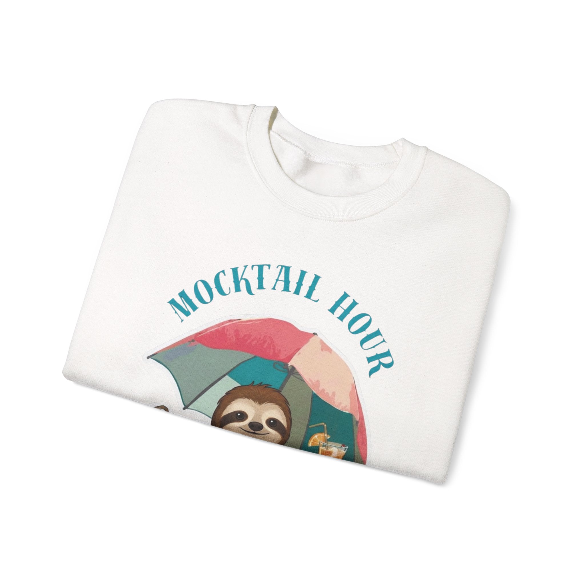 Mocktail Hour Sloth Sweatshirt