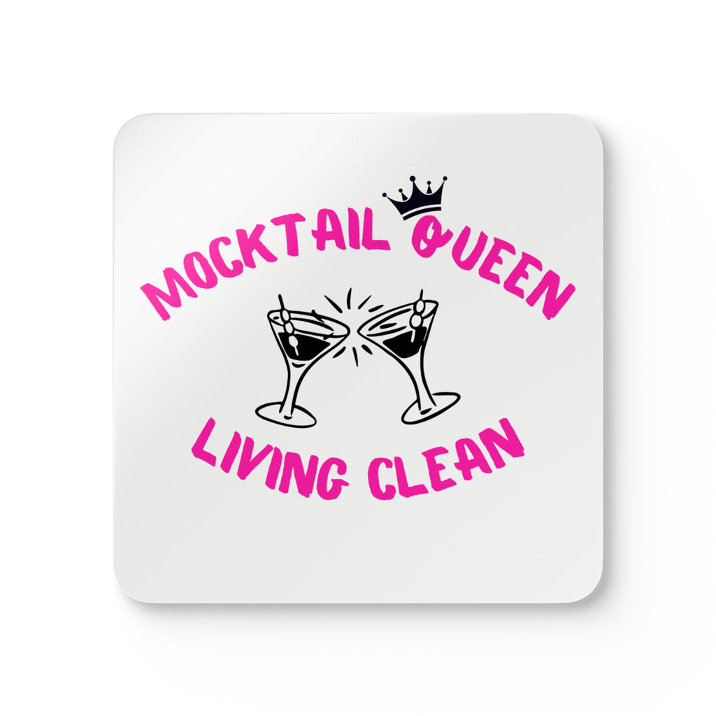 4 Mocktail Queen Corkwood Coaster Set