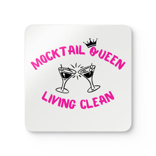 4 Mocktail Queen Corkwood Coaster Set