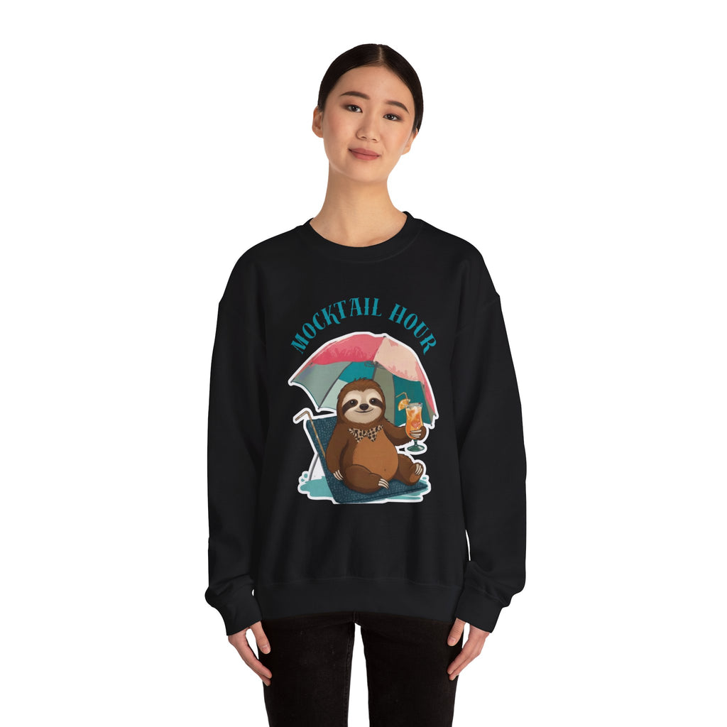 Mocktail Hour Sloth Sweatshirt
