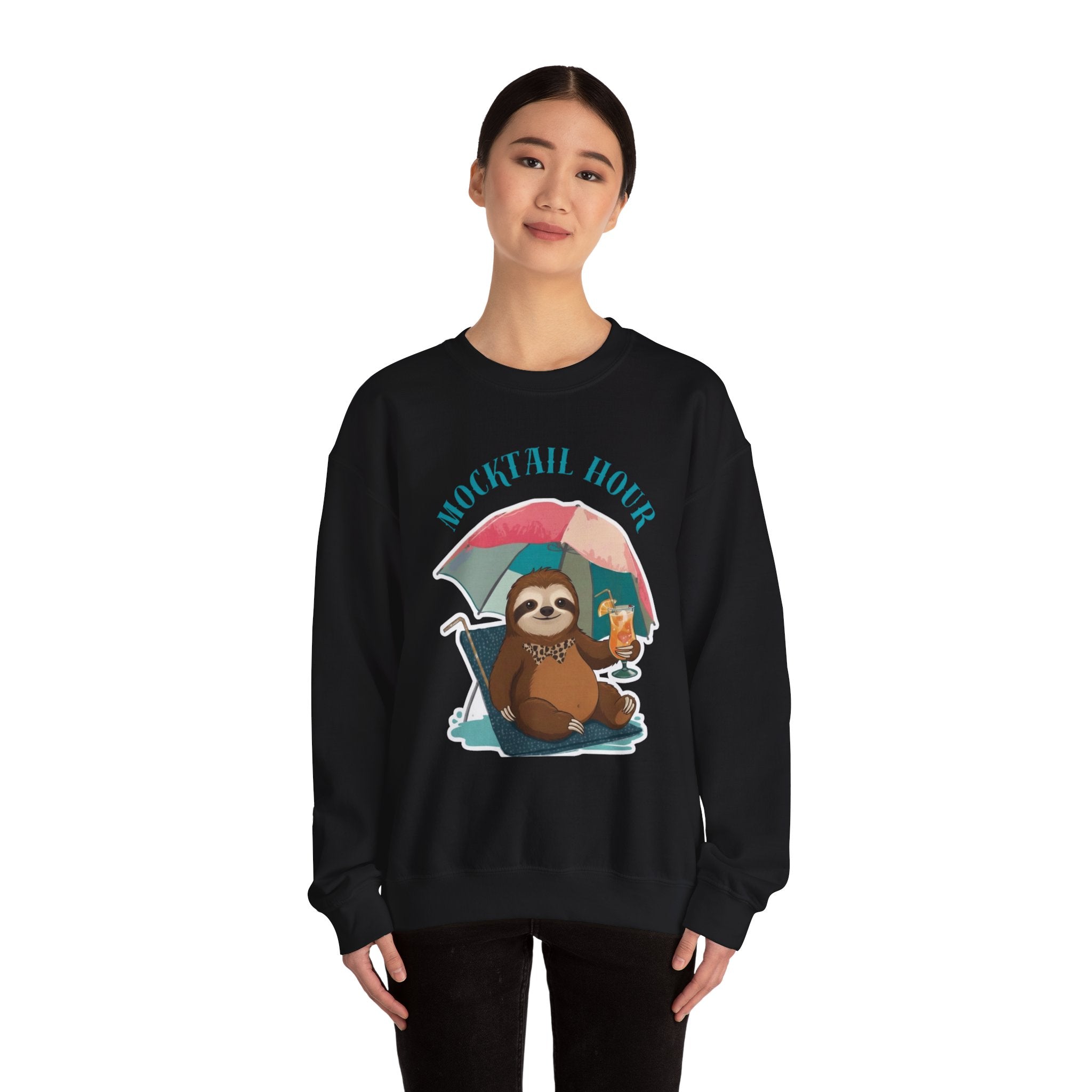 Mocktail Hour Sloth Sweatshirt