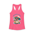 Mocktail Hour PUPPY Tank Racerbback — Cute Corgi Beach Graphic Crewneck