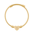 She Dreamed She Could So She Did Heart Cuff Bracelet