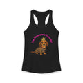 Meemaw’s Favorite Dachshund Leopard Crown Racerback Tanktop for women