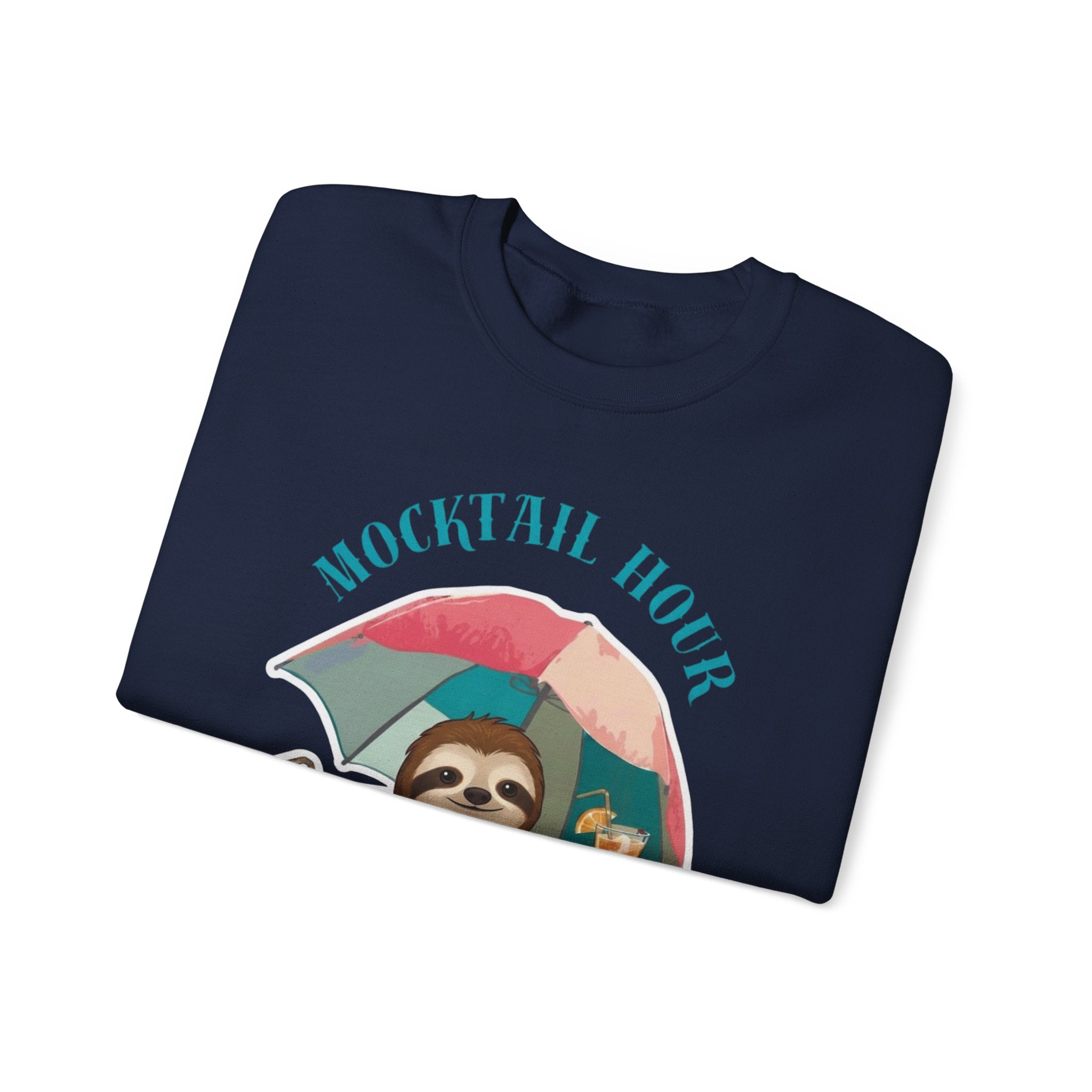 Mocktail Hour Sloth Sweatshirt