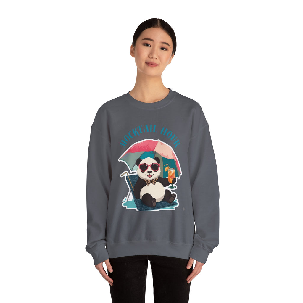 Mocktail Hour Panda Sweatshirt Crewneck