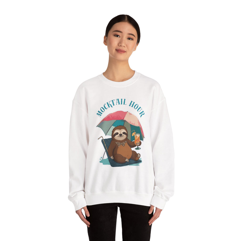 Mocktail Hour Sloth Sweatshirt