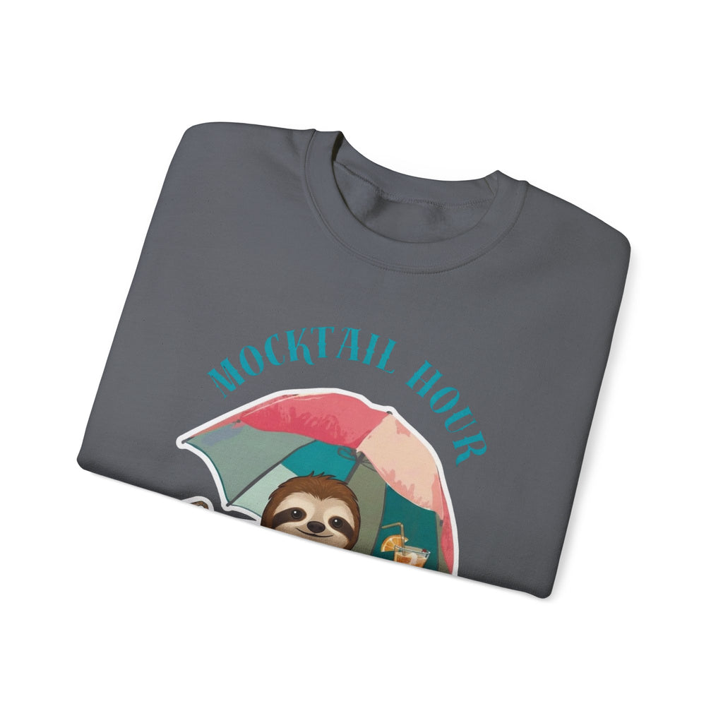 Mocktail Hour Sloth Sweatshirt