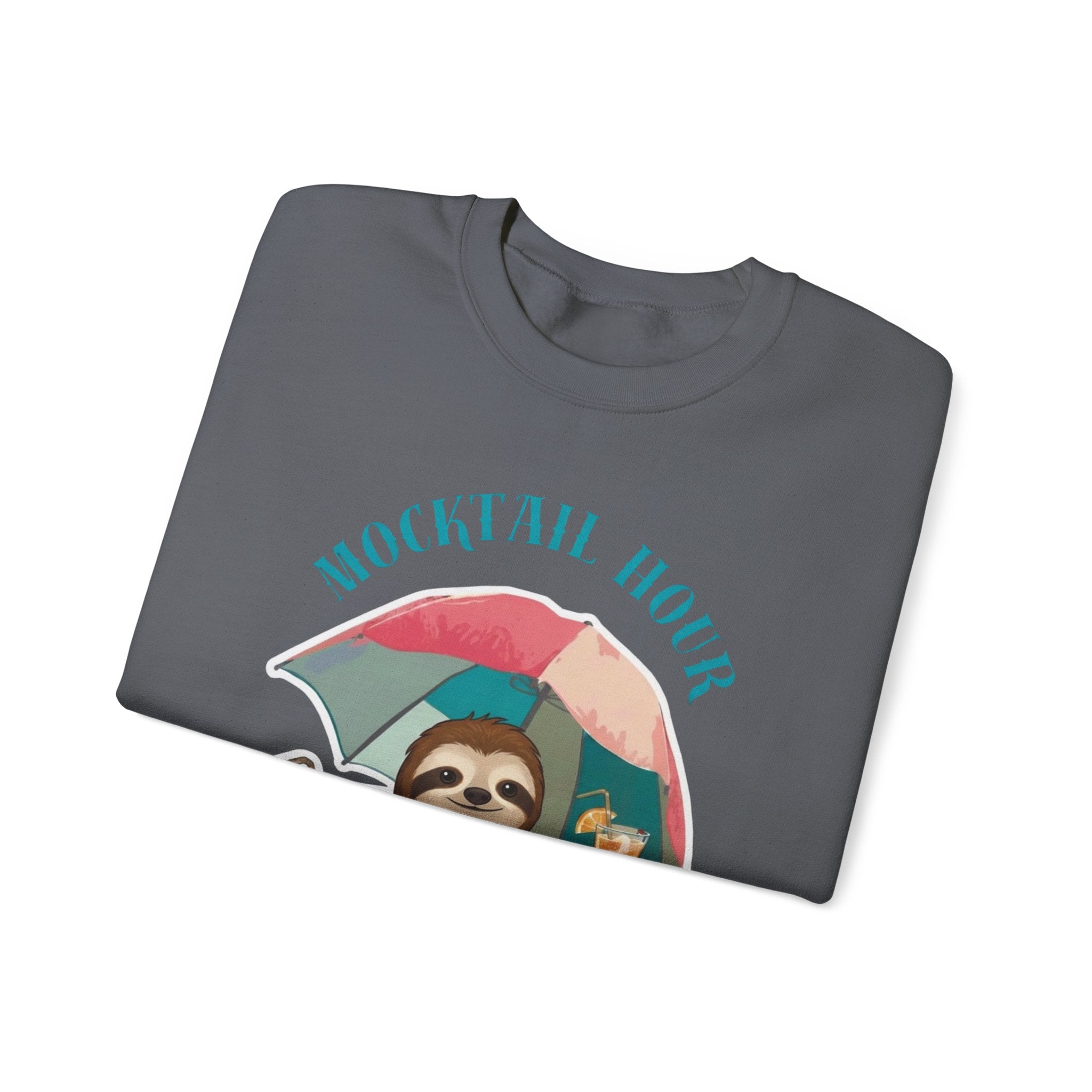Mocktail Hour Sloth Sweatshirt