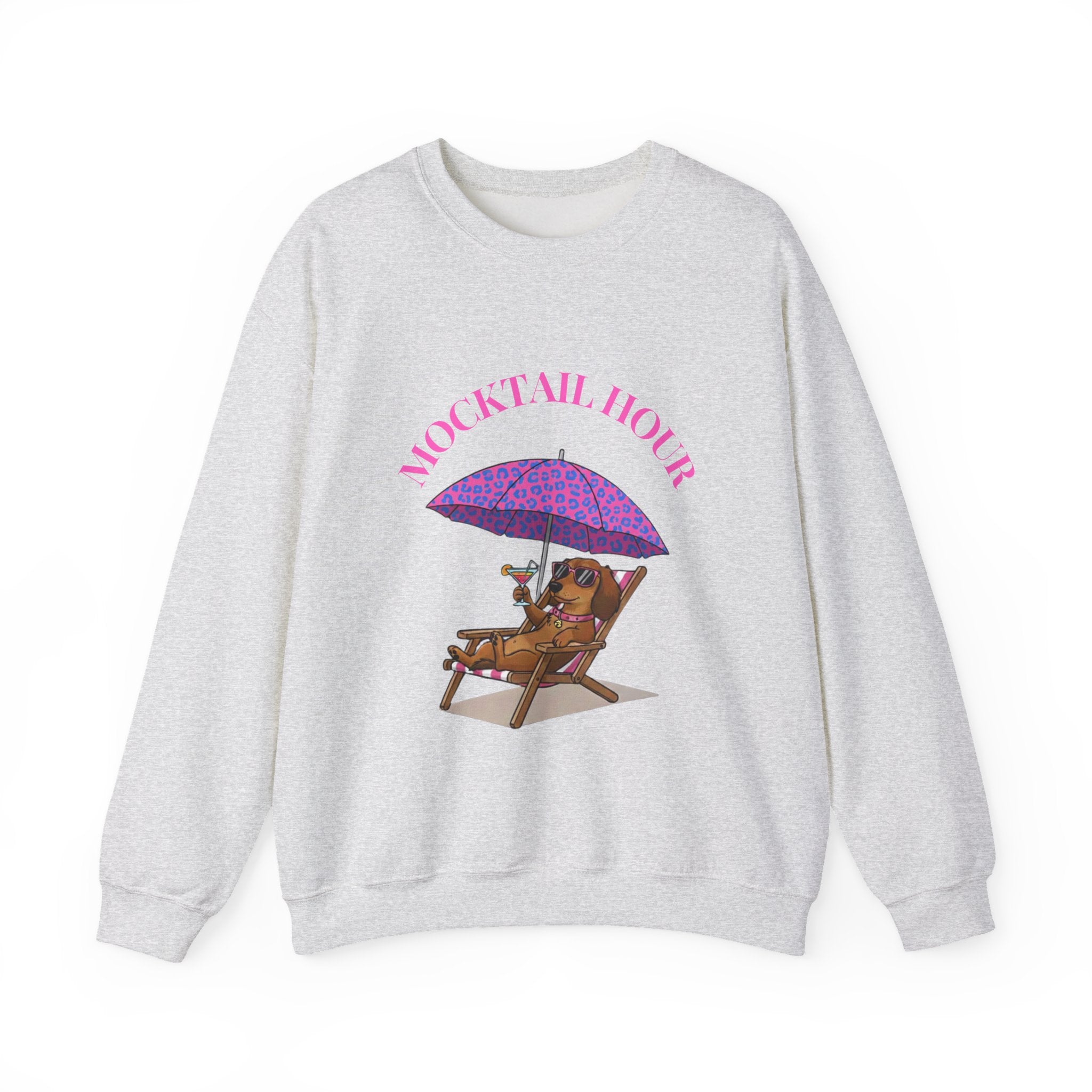 Dachshund Mocktail Hour Crewneck Sweatshirt