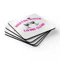 4 Mocktail Queen Corkwood Coaster Set