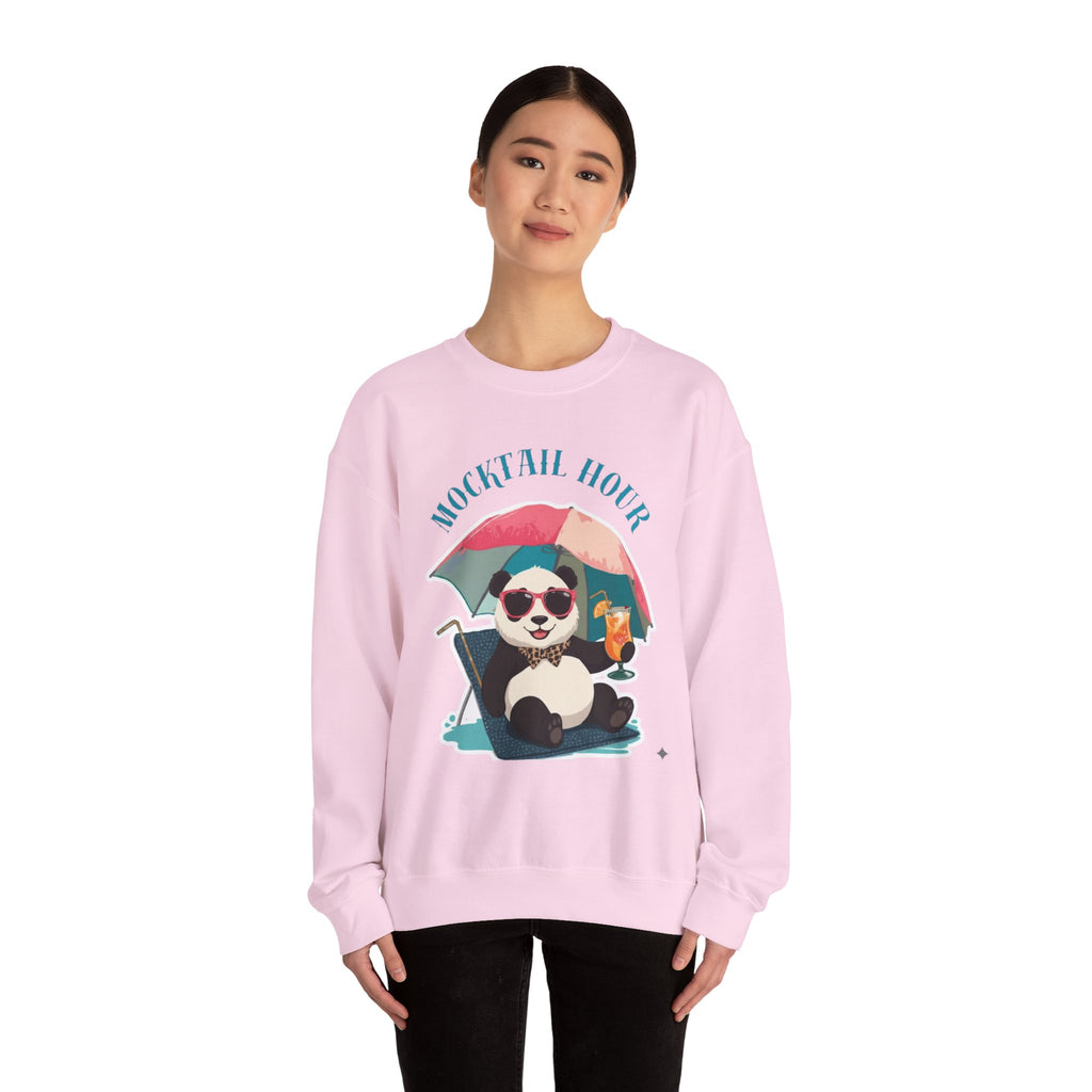 Mocktail Hour Panda Sweatshirt Crewneck