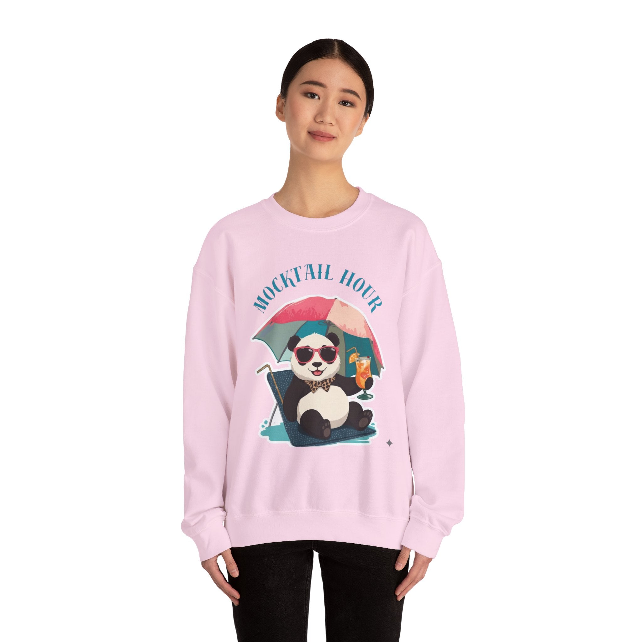 Mocktail Hour Panda Sweatshirt Crewneck