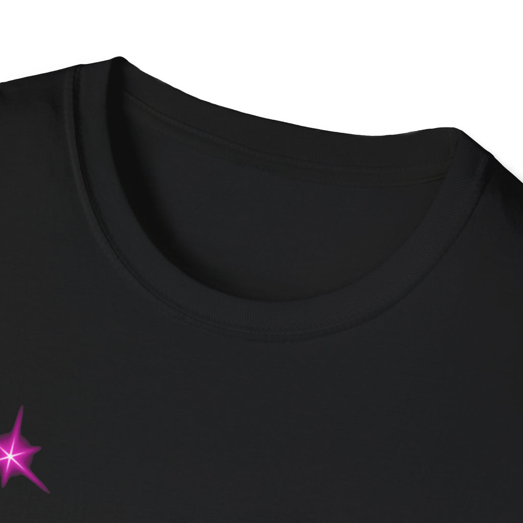 High Fives and Sober Vibes T-Shirt — Funky Pink Script Graphic Tee