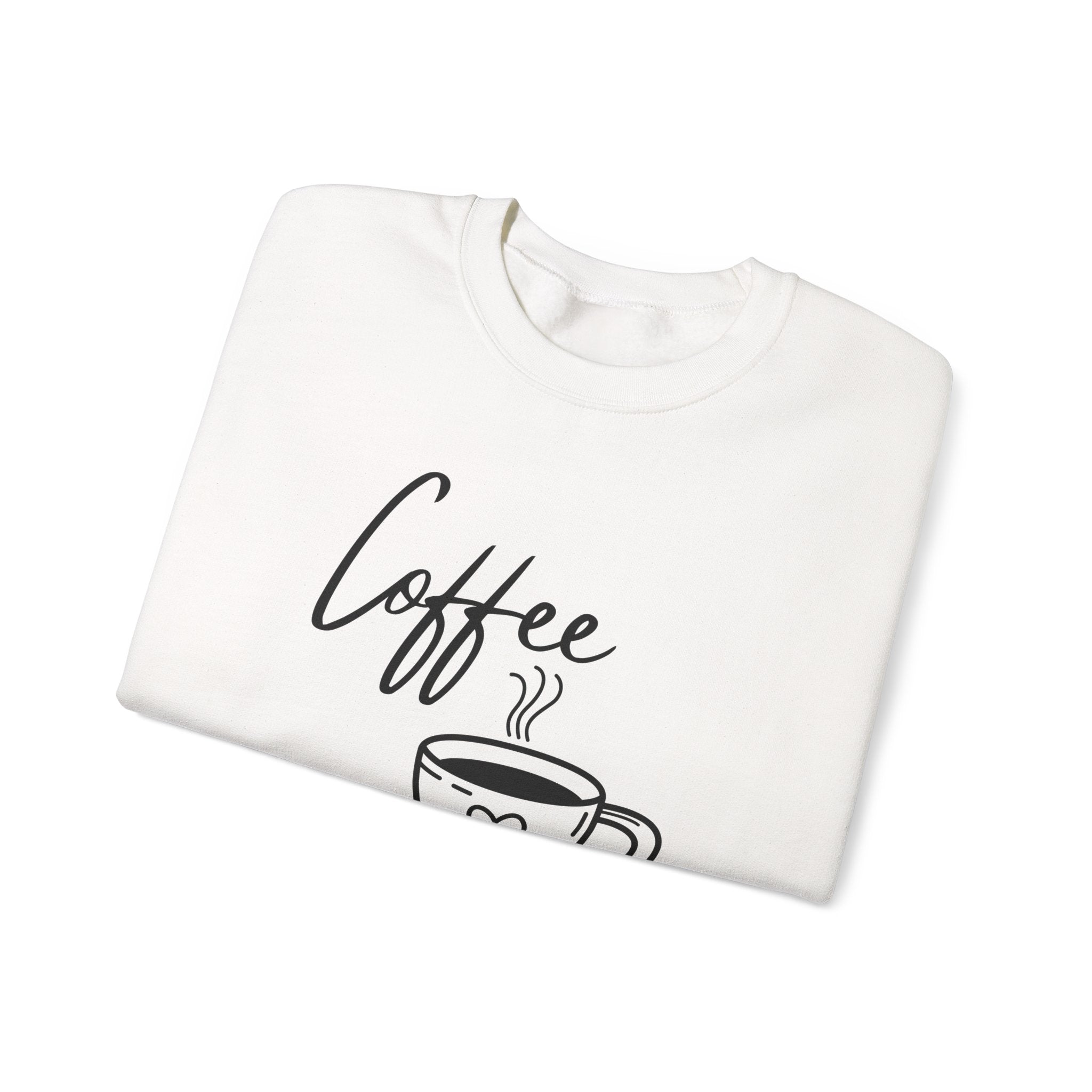 Coffee Weather Sweatshirt — Cozy Crewneck with Coffee Cup Design