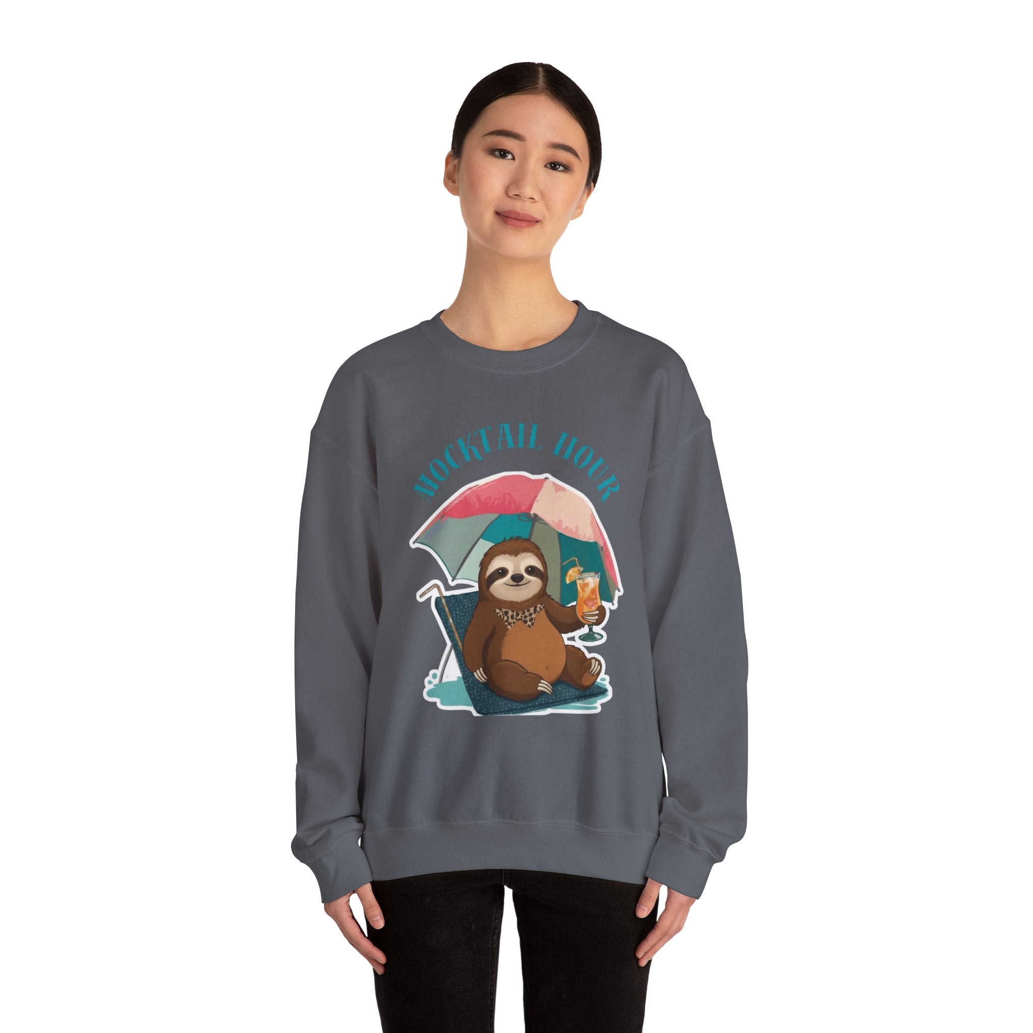 Mocktail Hour Sloth Sweatshirt