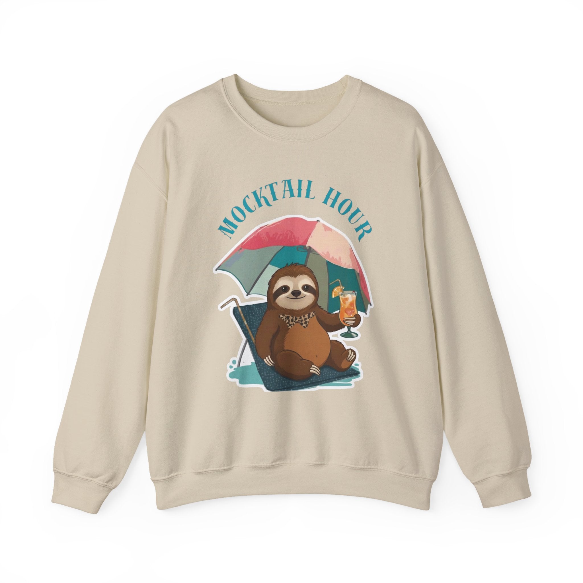Mocktail Hour Sloth Sweatshirt