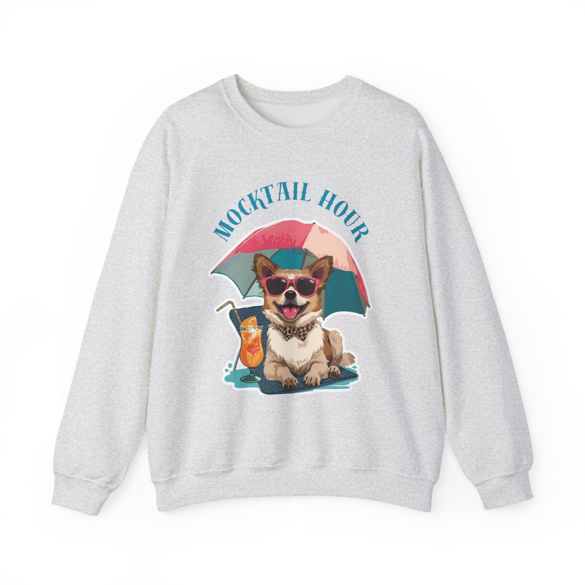Mocktail Hour PUPPY Sweatshirt — Cute Corgi