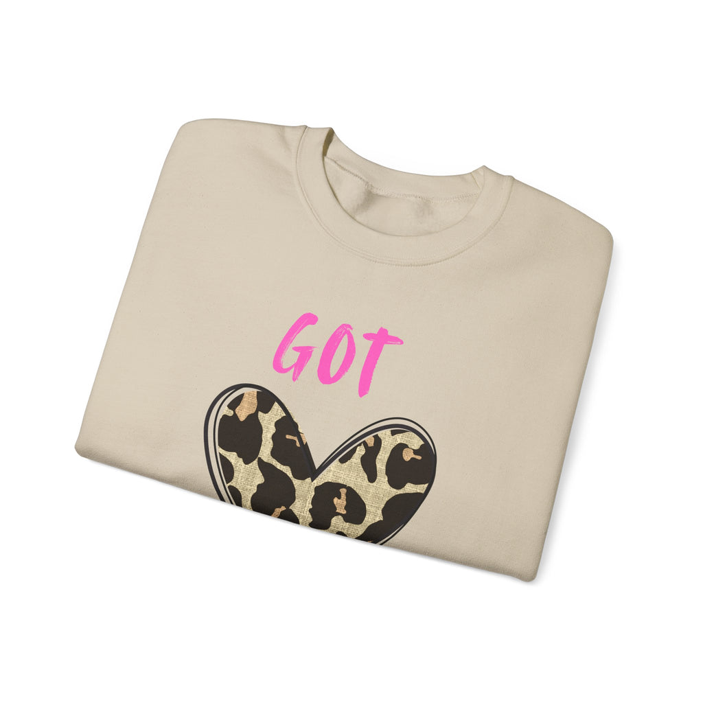 Got Sober Leopard Heart Sweatshirt