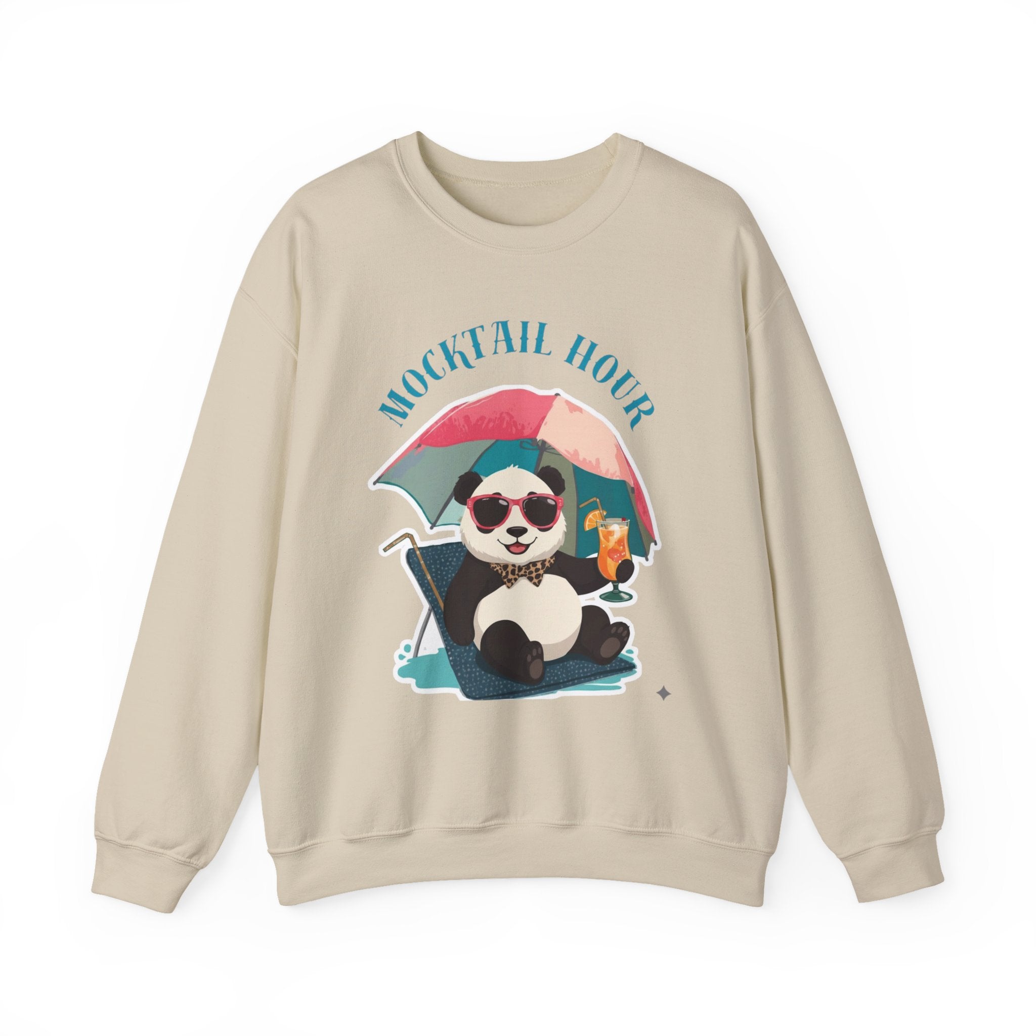 Mocktail Hour Panda Sweatshirt Crewneck