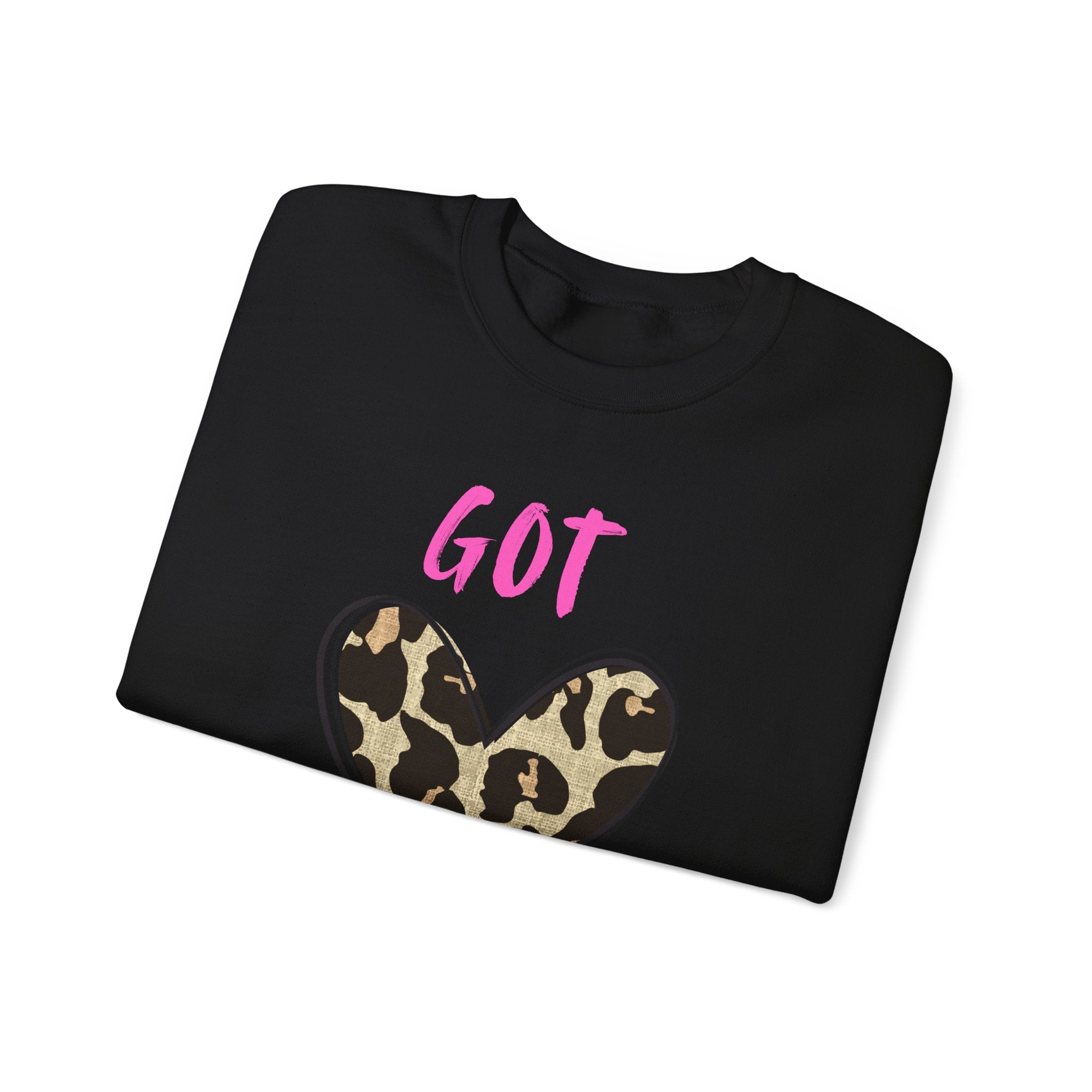 Got Sober Leopard Heart Sweatshirt